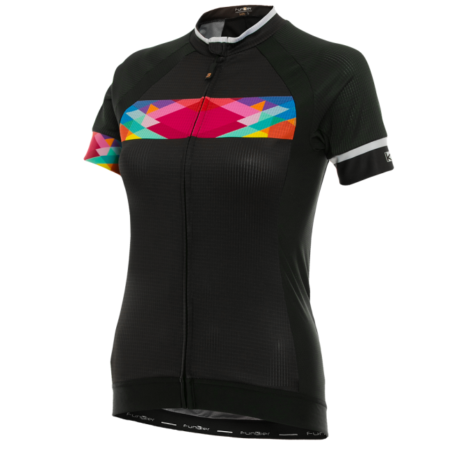 Tricou FUNKIER Nugola-2 Pro Women S/S - Black/Multicolor