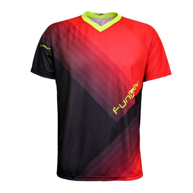 Tricou FUNKIER Termoli Enduro Men S/S - Black/Red