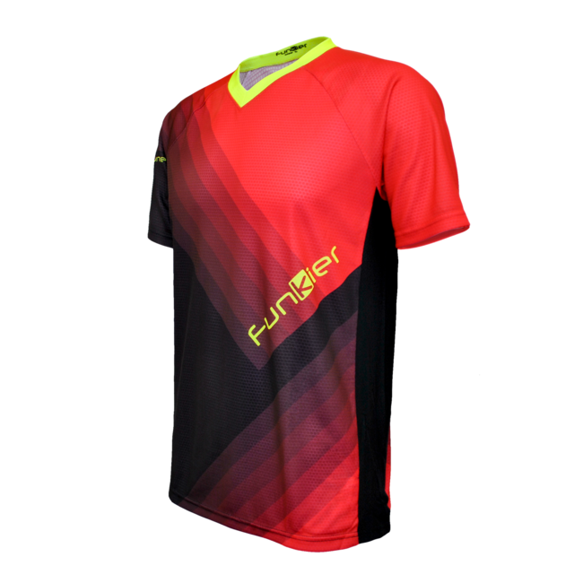 Tricou FUNKIER Termoli Enduro Men S/S - Black/Red