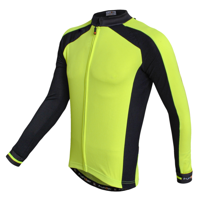 Tricou termic FUNKIER Firenze-LW Winter Kids LS/S - Neon Yellow 14 ani