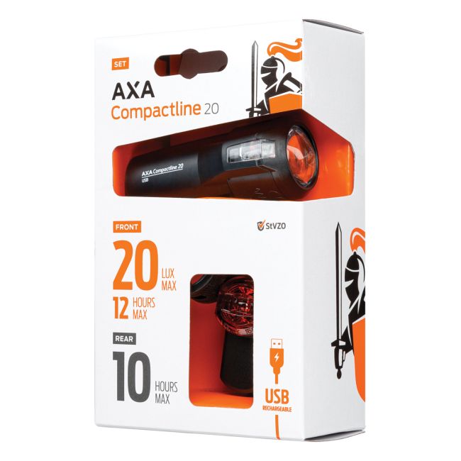 Far + stop AXA Compactline 20 Lux Battery
