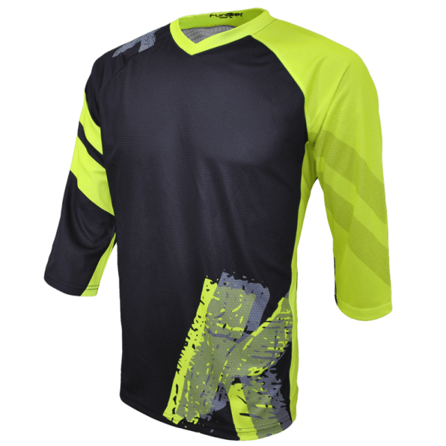 Tricou FUNKIER Dolomiti Enduro - Negru/Galben