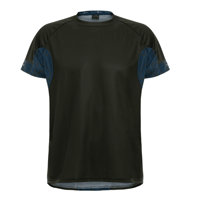 Tricou alergare FUNKIER Cassoti - Negru/Albastru