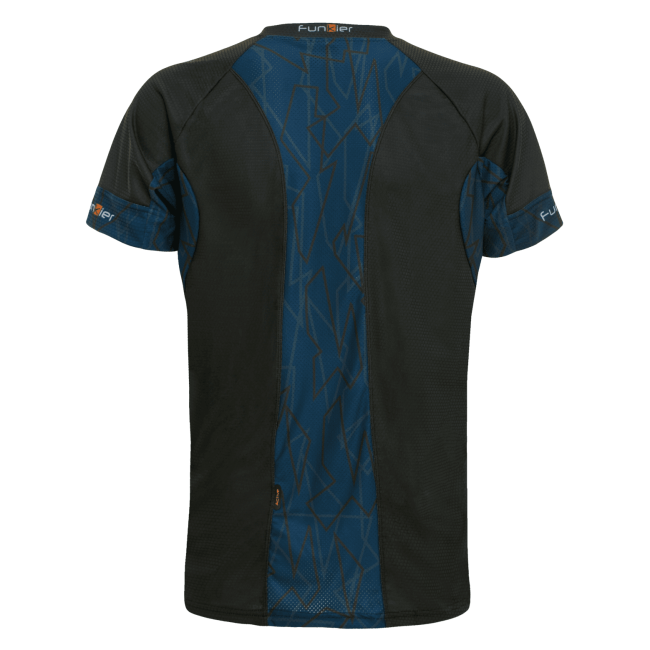 Tricou alergare FUNKIER Cassoti - Negru/Albastru