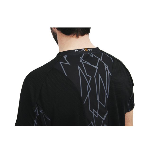 Tricou alergare FUNKIER Cassoti - Negru/Gri