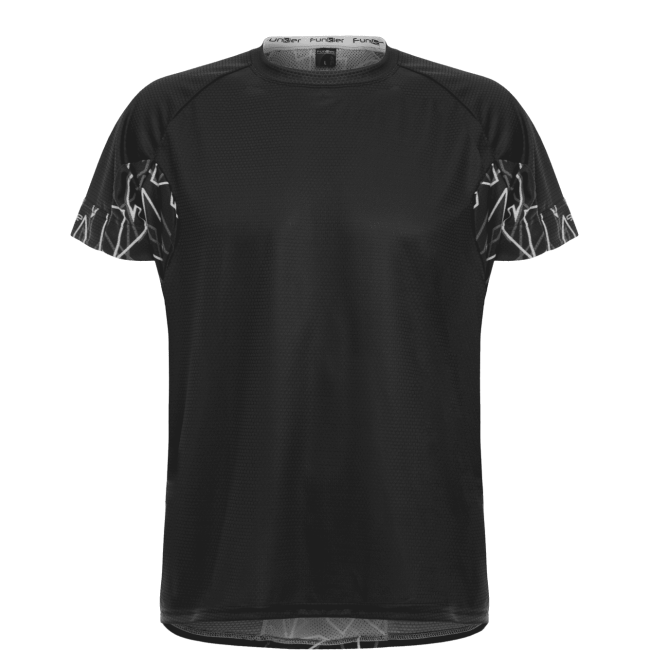 Tricou alergare FUNKIER Cassoti - Negru/Gri