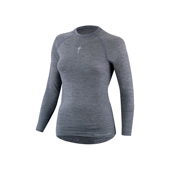 Bluza SPECIALIZED Merino Women's LS Baselayer - Grey