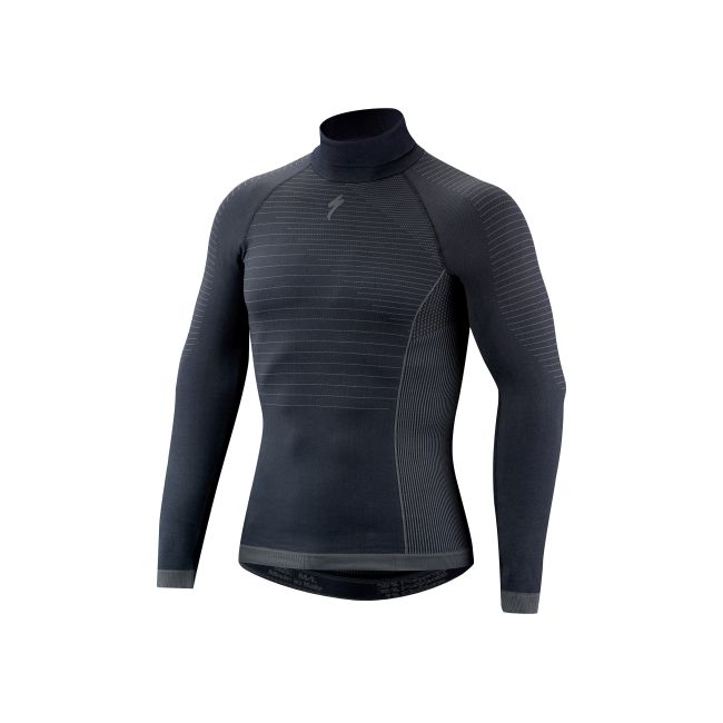 Bluza SPECIALIZED Seamless LS Layer with Roll Neck - Dark Grey