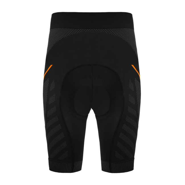Pantaloni scurti FUNKIER Velletri Elite fara cusaturi barbati - Gri/Portocaliu XS/S
