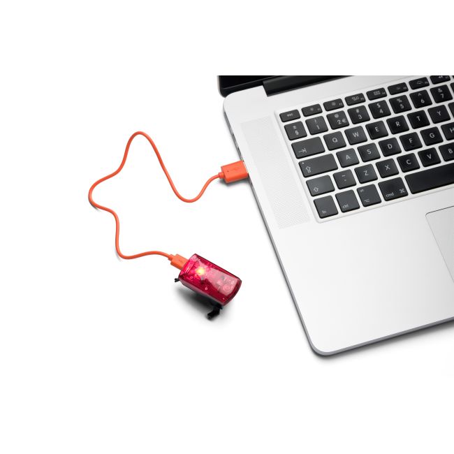 Stop AXA Greenline USB 1 led - Rosu