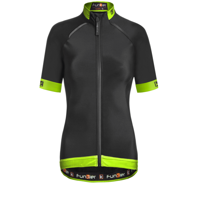 Tricou termic FUNKIER Bernalda Pro Aqua - Negru/Galben neon