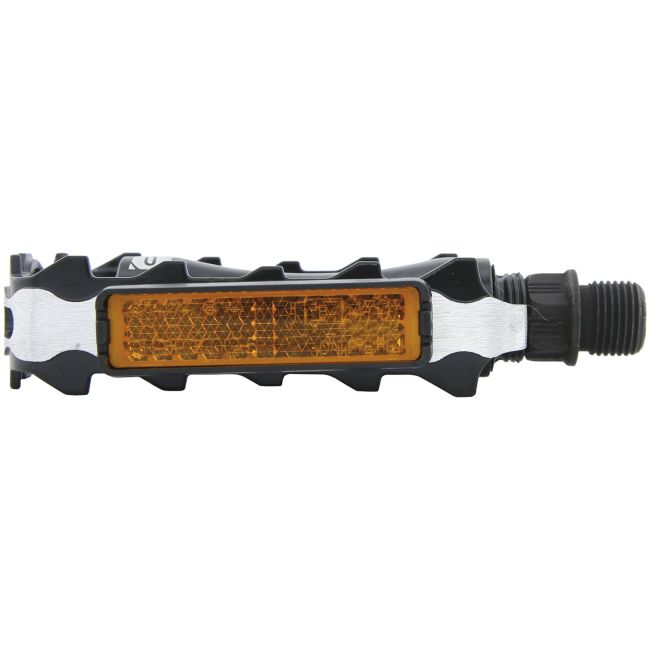 Pedale CONTEC CP-042 MTB/ATB aluminiu - Negru/Argintiu