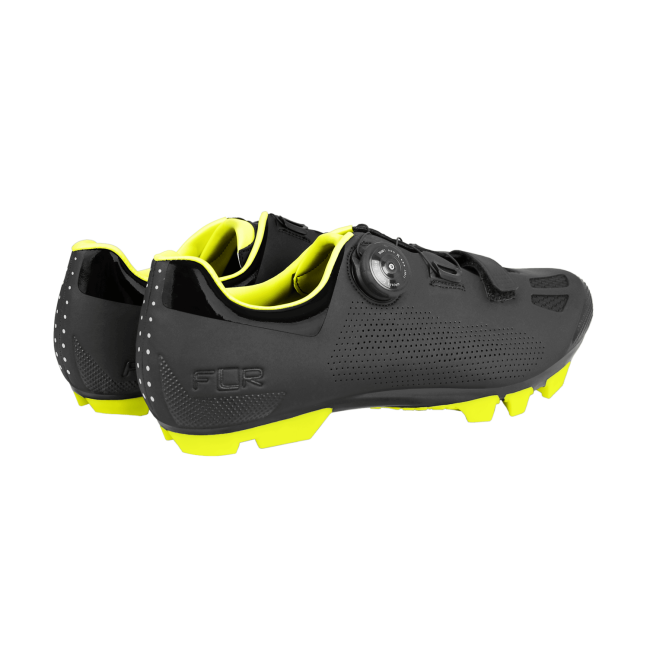 Pantofi ciclism FLR F-70 Elite Mtb - Negru/Galben neon