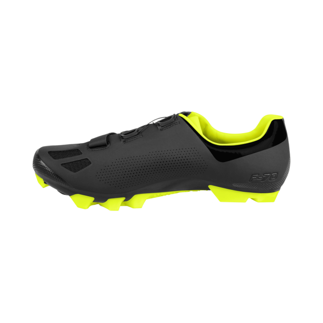 Pantofi ciclism FLR F-70 Elite Mtb - Negru/Galben neon