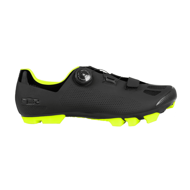 Pantofi ciclism FLR F-70 Elite Mtb - Negru/Galben neon