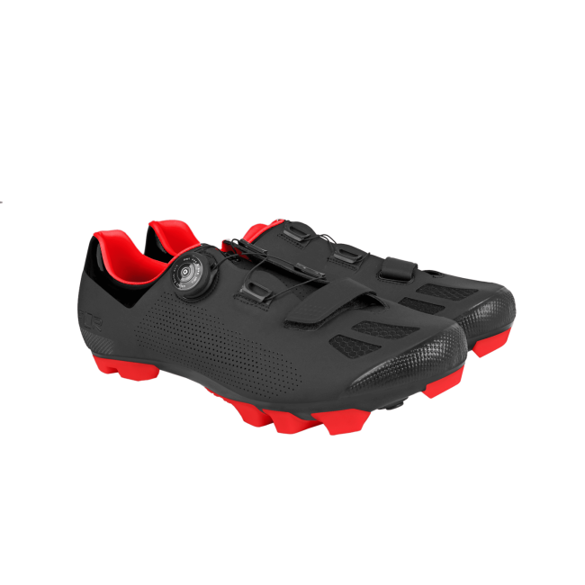 Pantofi ciclism FLR F-70 Elite Mtb - Negru/Rosu