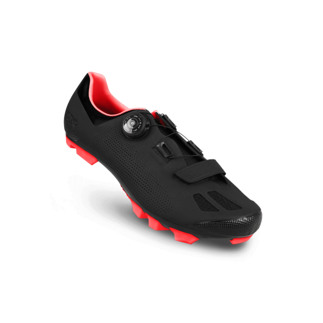 Pantofi ciclism FLR F-70 Elite Mtb - Negru/Rosu