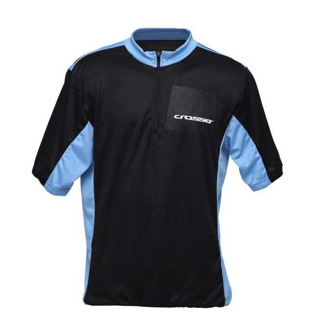 Tricou CROSSER CW-17-105 - Negru/Albastru
