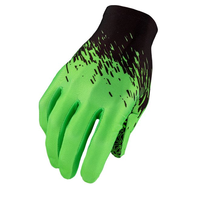 Manusi cu degete SUPACAZ SupaG - negru / verde neon