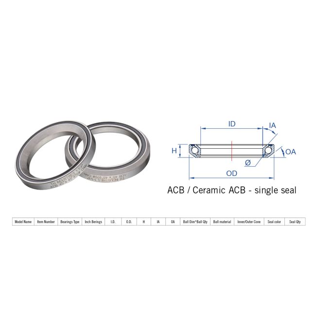 Rulment cuvete FSA Super Light ACB 45x45 1"1/4 MR082R