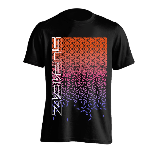 Tricou SUPACAZ - Star Fade - Orange/Roz/mov
