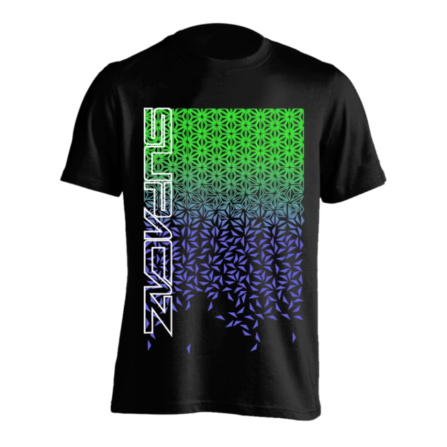 Tricou SUPACAZ - Star Fade - Verde/Mov S