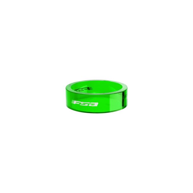 Distantiere furca FSA Polycarbonat 1 1/8" 10mm 10buc Verde