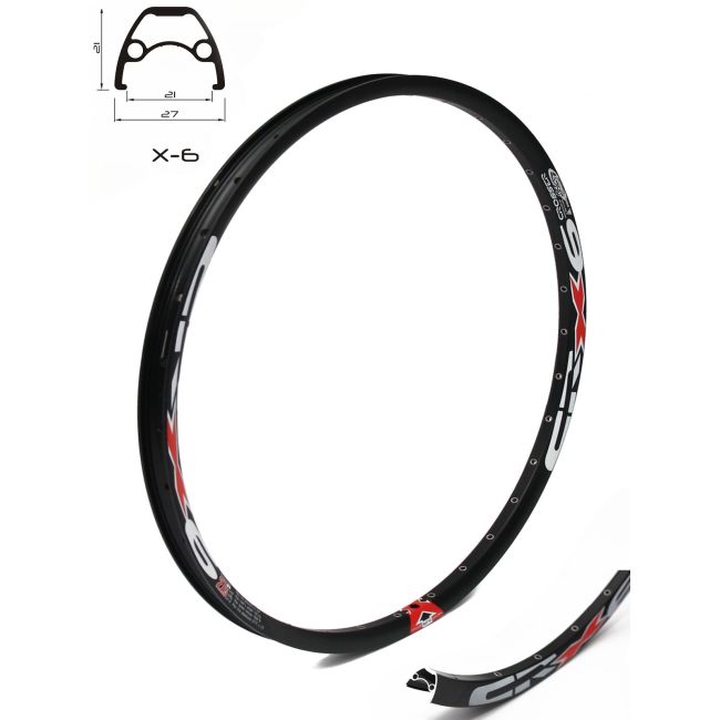 Janta CROSSER X6 27.5" 36H Negru - capsata