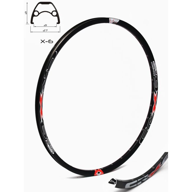 Janta CROSSER X6 28" 32H Negru - capsata