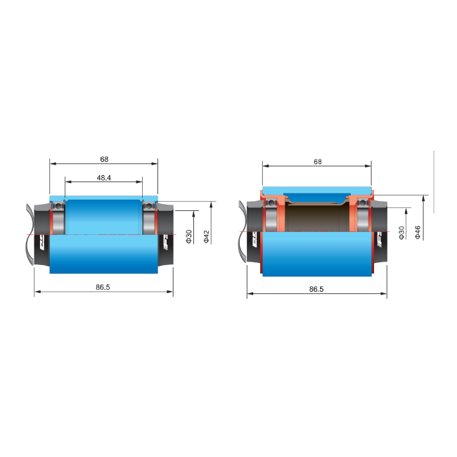 Adaptor monobloc FSA MW258A EVO386 BB 386/30