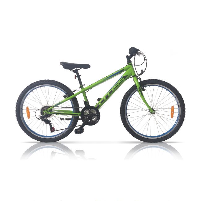 Bicicleta CROSS Speedster otel - 24'' junior - verde