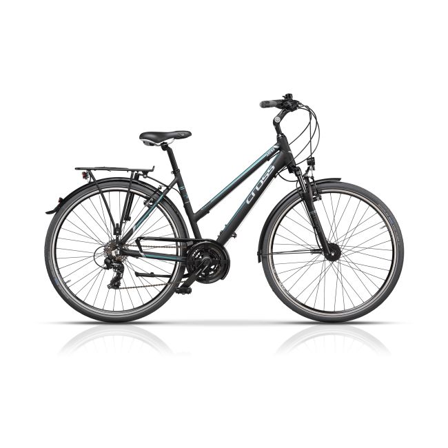 Bicicleta CROSS Arena Lady Trekking 28" Negru/Albastru 480mm