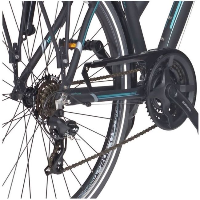 Bicicleta CROSS Arena Lady Trekking 28" Negru/Albastru 480mm