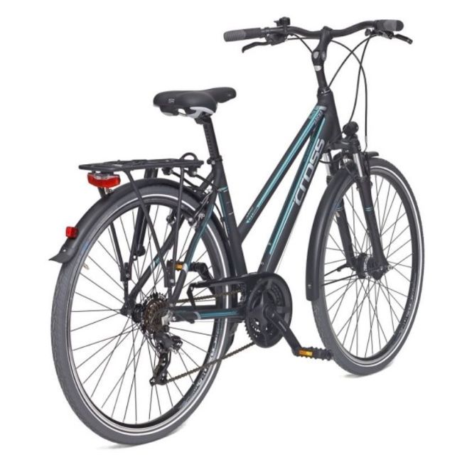 Bicicleta CROSS Arena Lady Trekking 28" Negru/Albastru 480mm