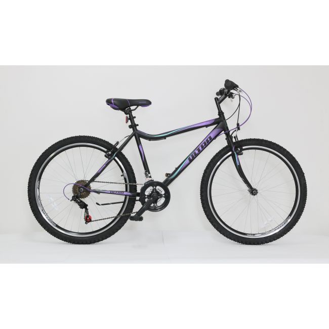 Bicicleta ULTRA Gravita 26" negru/mov/verde 460mm