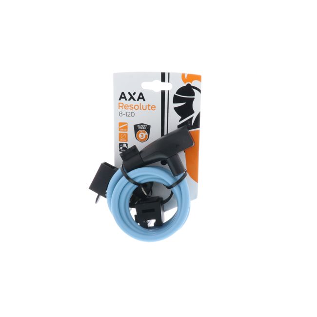Incuietoare cablu AXA Resolute 120/8 - Ice Blue