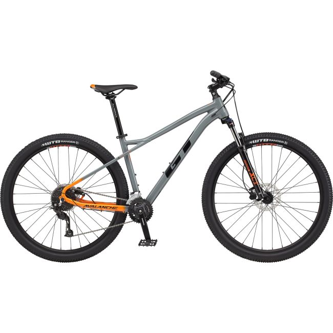 Bicicleta GT Avalanche Sport Gloss Gray Orange Fade w/ Black Orange 2022, Marime: S (27.5")