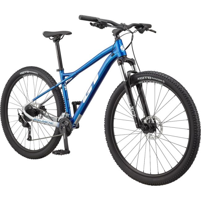Bicicleta GT Avalanche Sport Gloss Metallic Blue w/ White Chartreuse 2022, Marime: L (29")