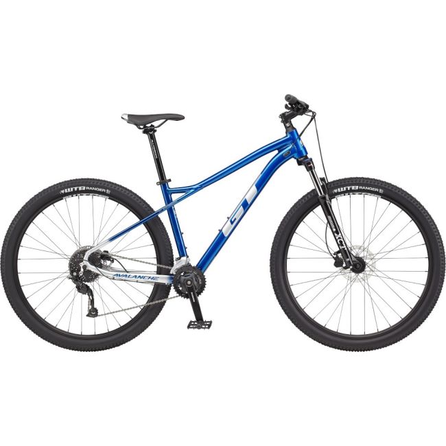 Bicicleta GT Avalanche Sport Gloss Metallic Blue w/ White Chartreuse 2022, Marime: M (27.5")