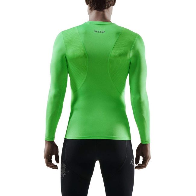 CEP - Bluza de compresie cu maneci lungi pentru barbati Winter Wingtech Long Sleeve - verde viper