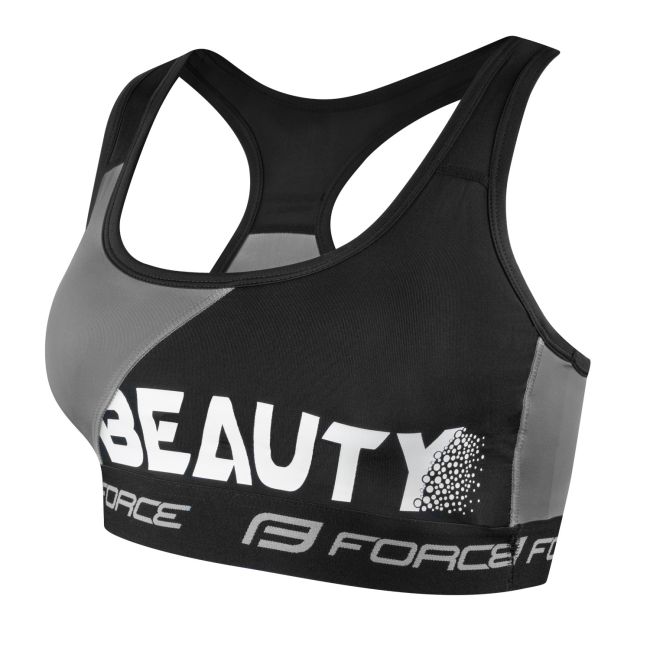 Bustiera sport Force Beauty negru/gri