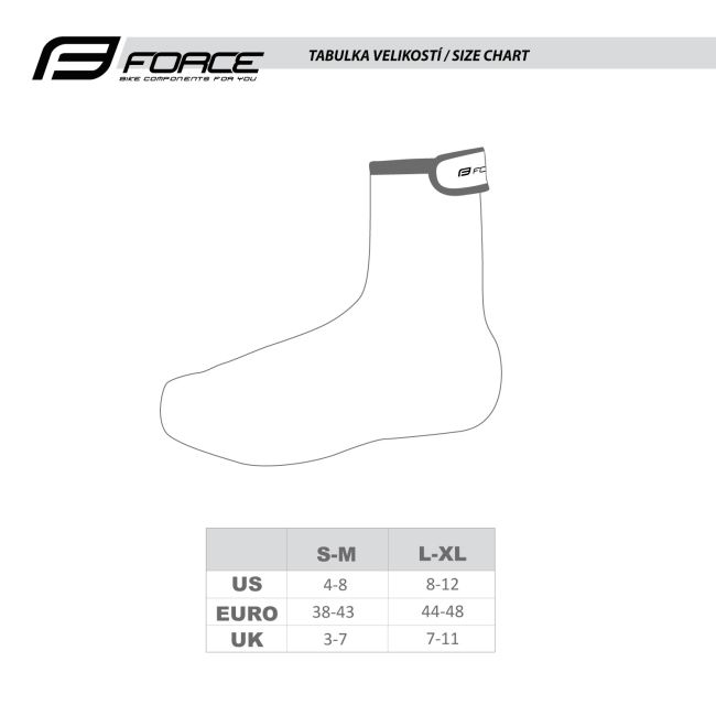 Huse pantofi Force Incision Fluo-Black L-XL
