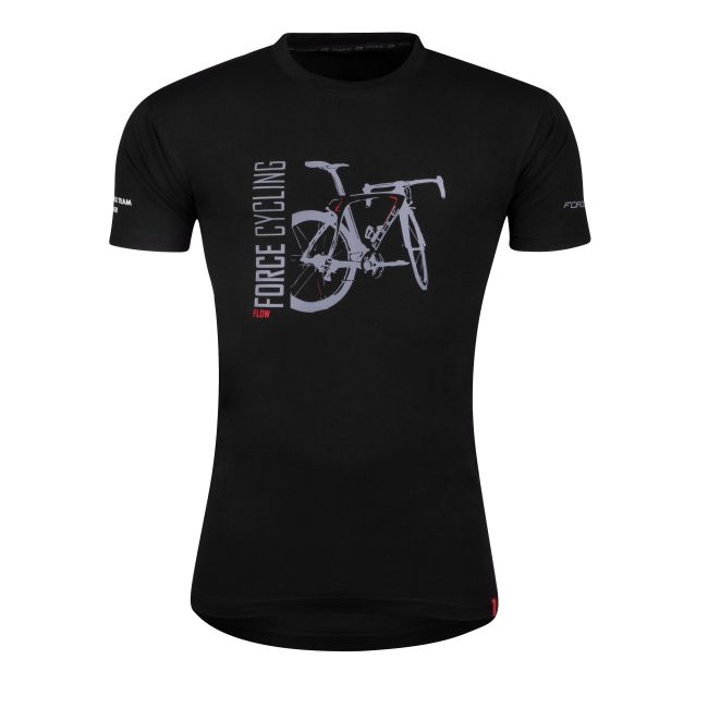 Tricou FORCE FLOW maneci scurte negru XXXL