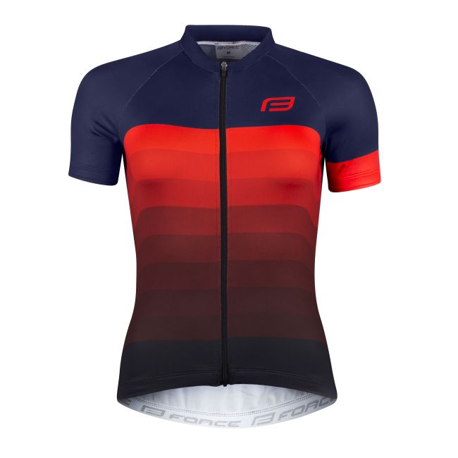 Tricou Force F Ascent Lady Albastru-Rosu
