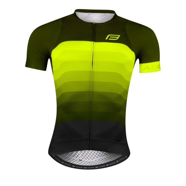 Tricou Force F Ascent Verde - Galben Fluo