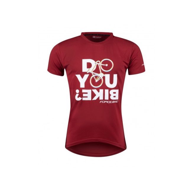 Tricou ciclism Force Bike, rosu
