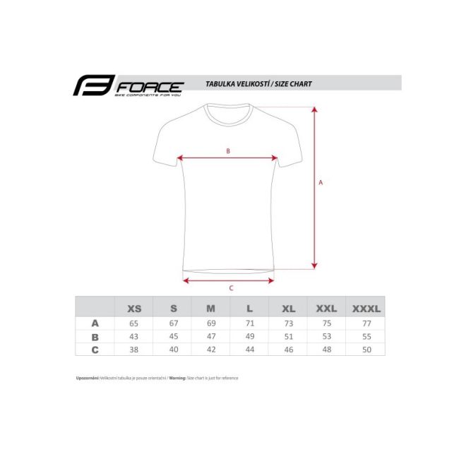 Tricou ciclism Force Bike, rosu