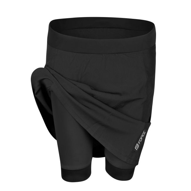 Fusta cu pantaloni scurti cu bazon Force Daisy negru XS
