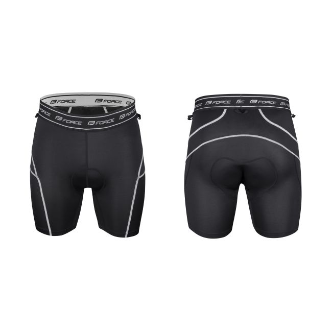 Pantaloni Force Blade MTB cu sub-pantaloni cu bazon Negru