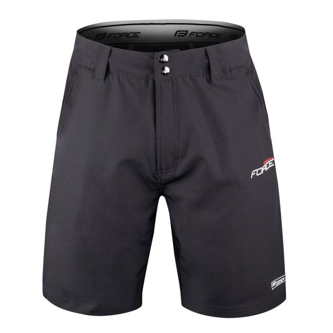 Pantaloni Force Blade MTB cu sub-pantaloni cu bazon Negru
